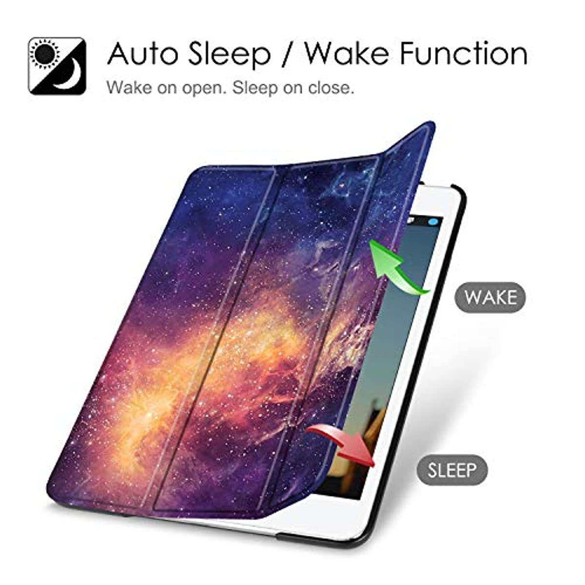 Fintie SlimShell Case for iPad Mini 5th Gen 2019 - Lightweight Smart Stand Protective Cover with Auto Sleep/Wake for 2019 New iPad Mini 5 7.9", Galaxy