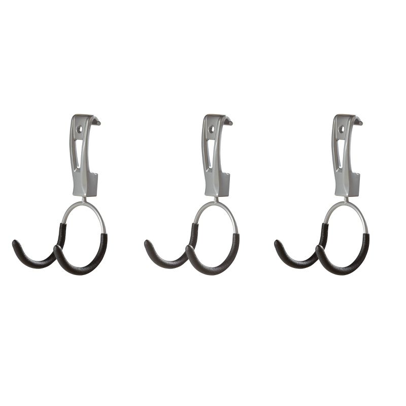 Rubbermaid 3pc FastTrack Garage Storage Wall Mounted Comact Hooks