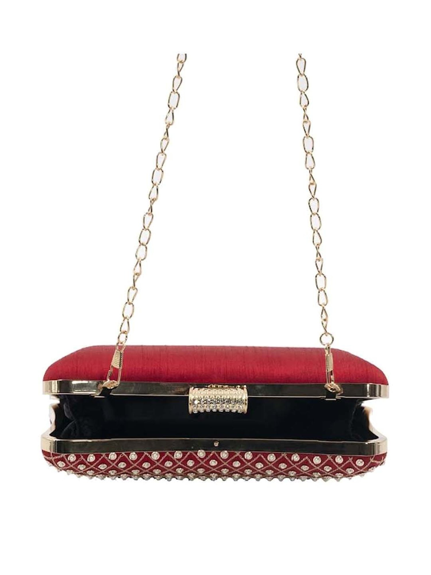 Sugarcrush Red Embellished Clutch