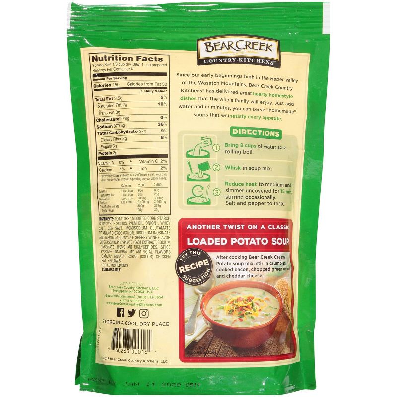 Bear Creek Country Kitchen Potato Soup Mix 11oz