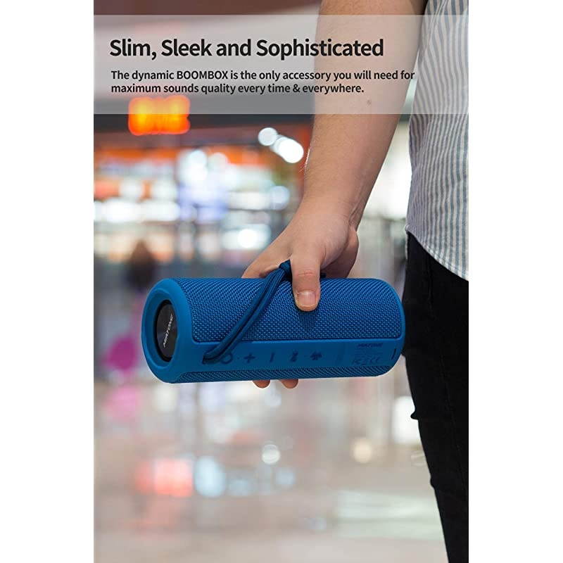 Outdoor Portable Bluetooth Wireless Speaker Waterproof Blue