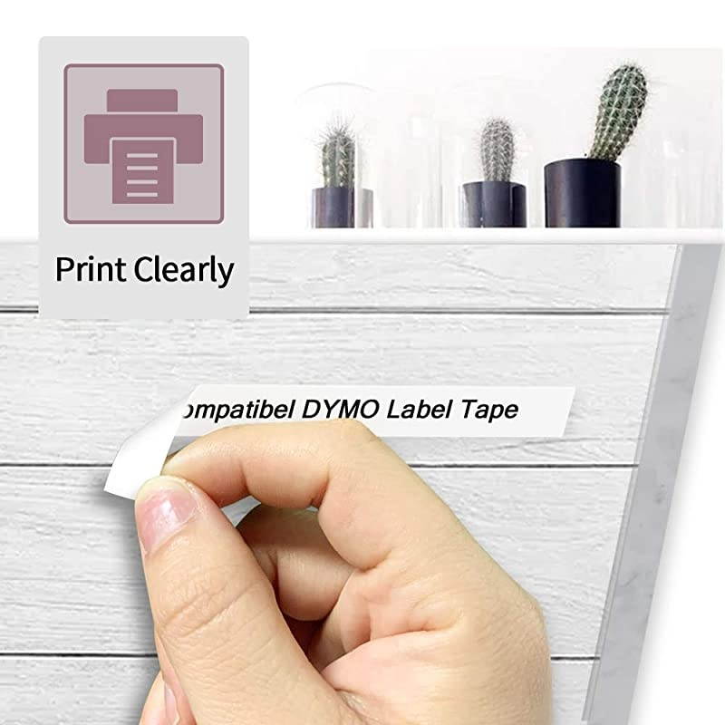 Compatible Label Tape Replacement for DYMO LetraTag Refills 91330 10697 Black on White SelfAdhesive Paper Tape for DYMO Label Maker QX50 LT100T LT100H 12 Inch x 13 feet 3 Pack