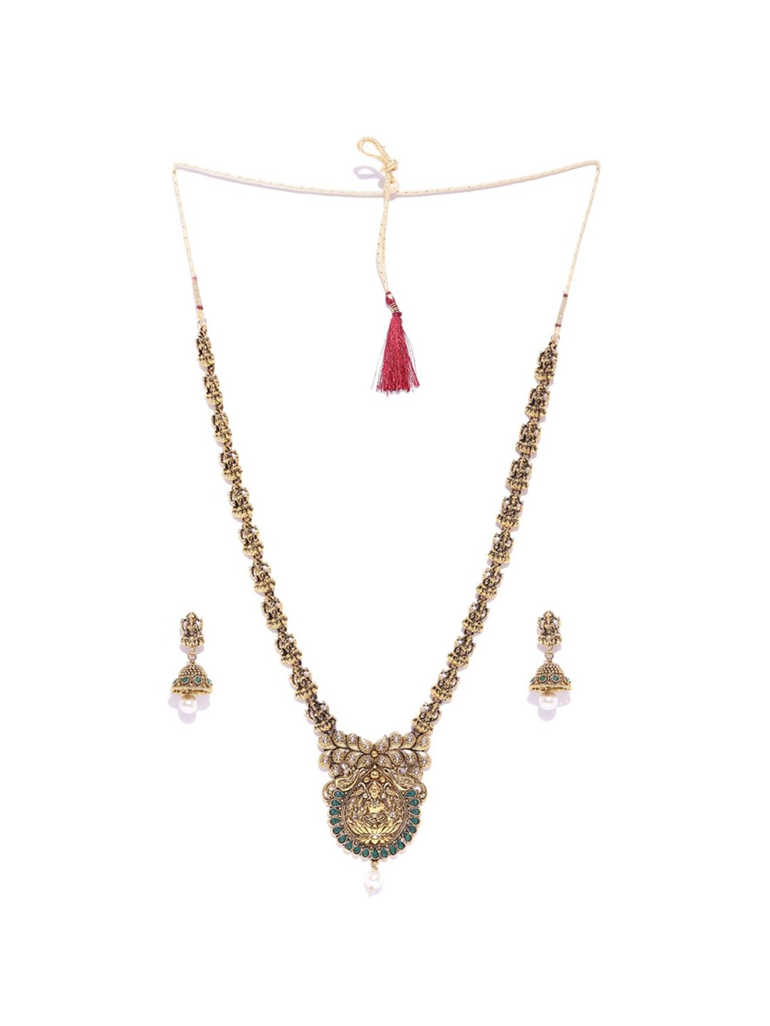 Zaveri Pearls Ethnic Golden Alloy Set