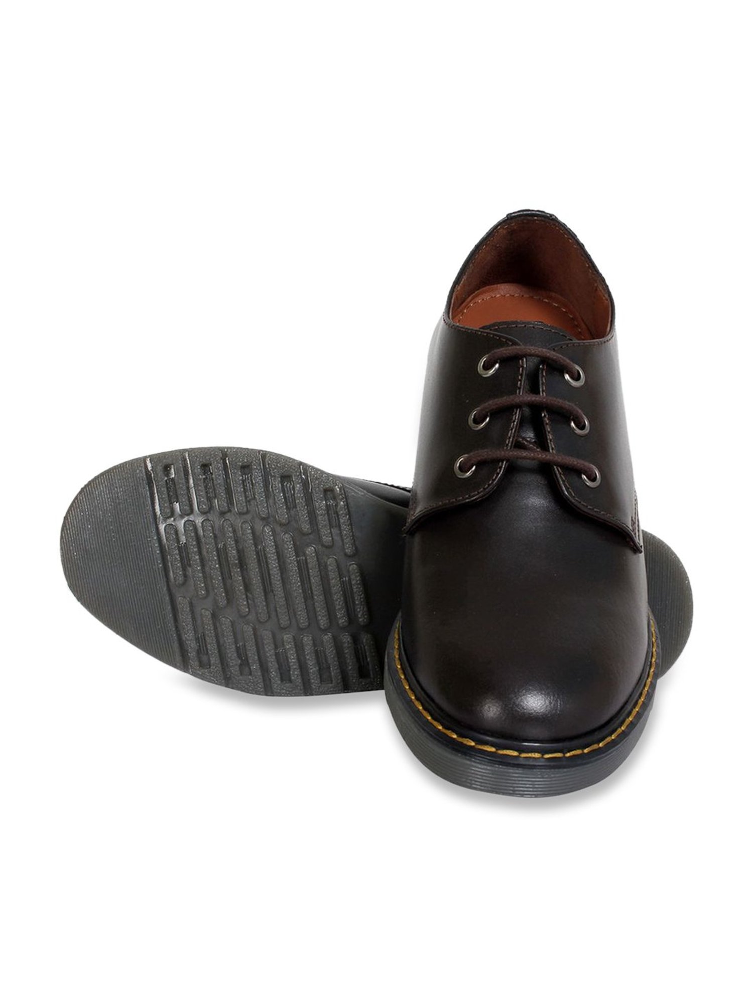 Celby Men's Height Increasing Brown Derby Shoes