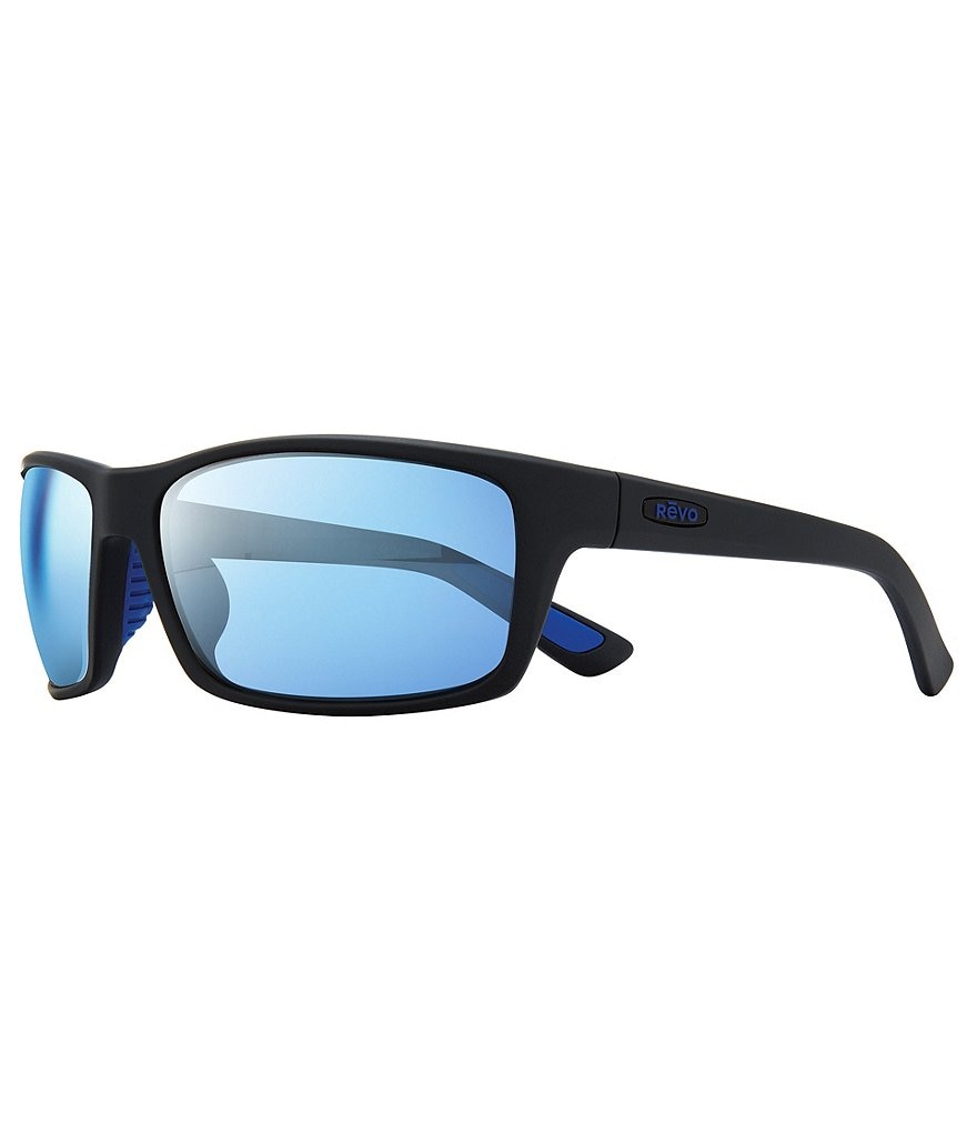 Revo Rebel Rectangular Polarized 64mm Sunglasses
