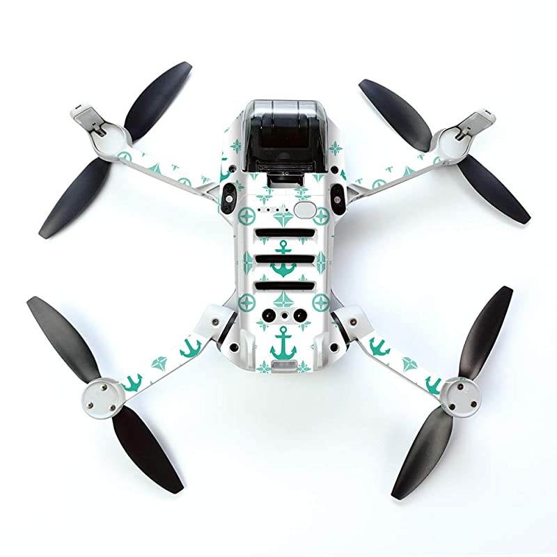 Skin for DJI Mavic Mini Portable Drone Quadcopter - Teal Designer | Protective, Durable, and Unique Vinyl Decal wrap Cover | Easy to Apply, Remove, and Change Styles | Made in The USA
