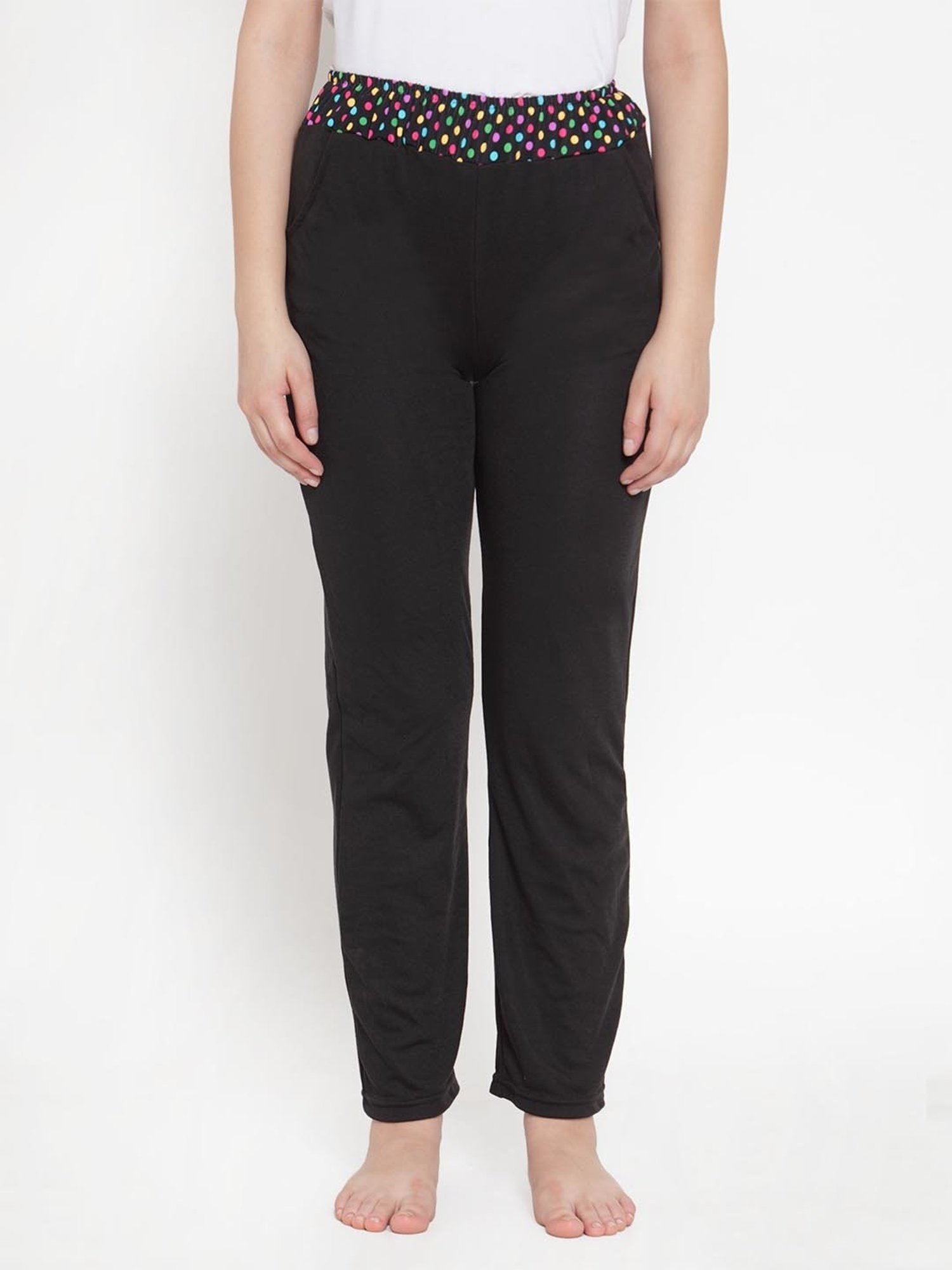 Cukoo Black Printed Pyjamas