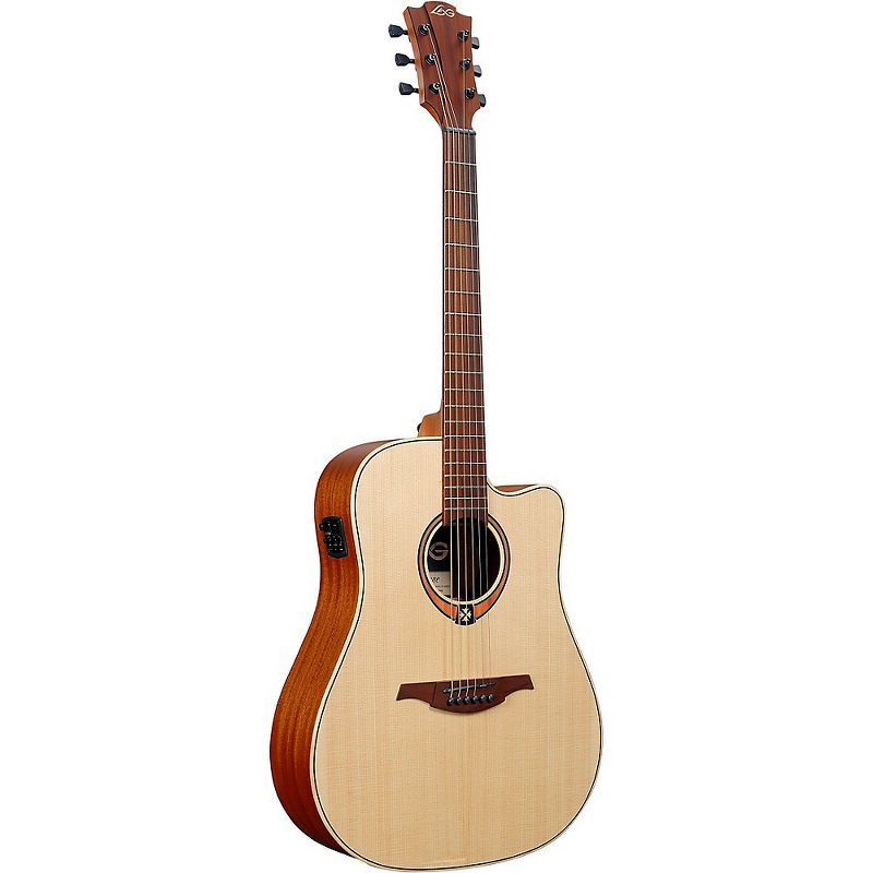 Lag Guitars Tramontane T170DCE Dreadnought Acoustic-Electric Guitar Satin Natural