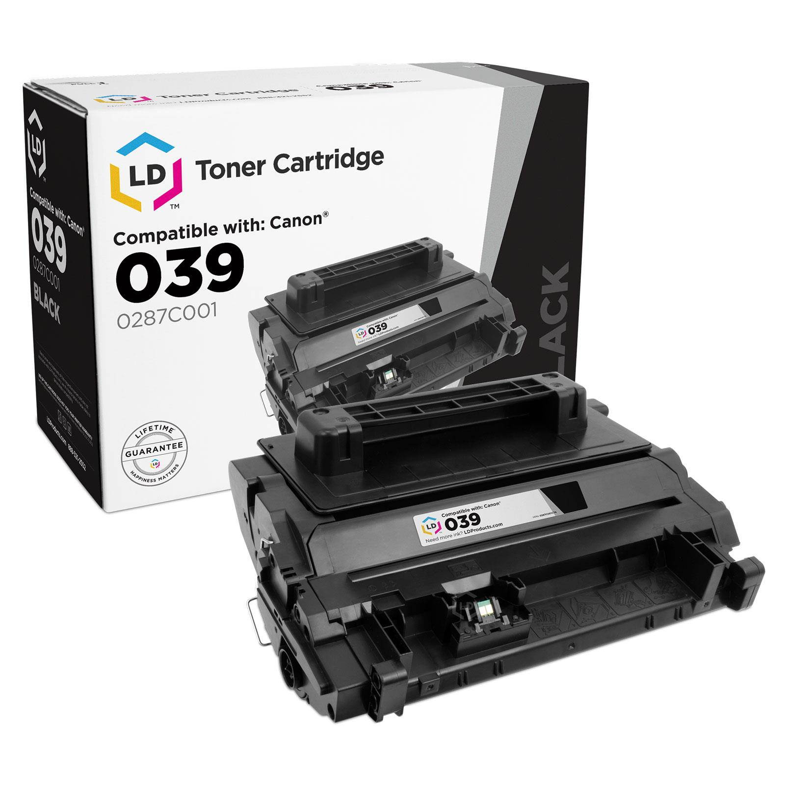 LD Compatible Toner Cartridge Replacement for Canon 039 0287C001 (Black, 5-Pack)