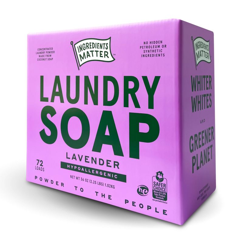 Ingredients Matter Lavender Laundry Soap Powder - 36oz