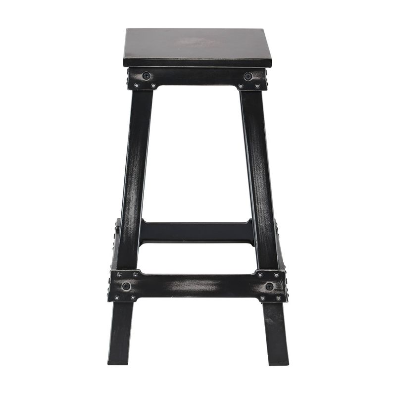26" New Castle Counter Height Barstool Antique Black - OSP Home Furnishings