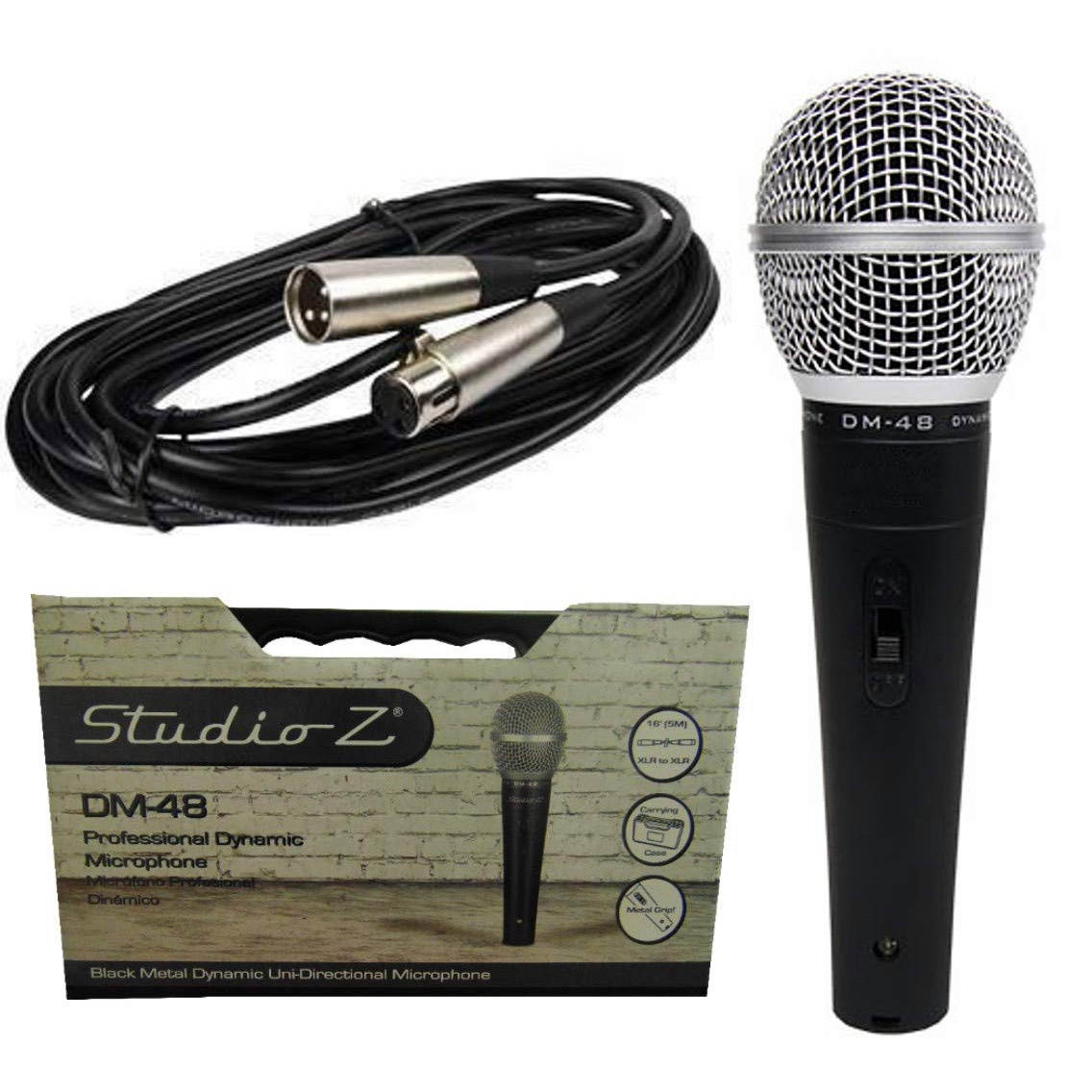 Audiopipe Studio Z Unidirectional Dynamic Live Performance Microphone (2 Pack)