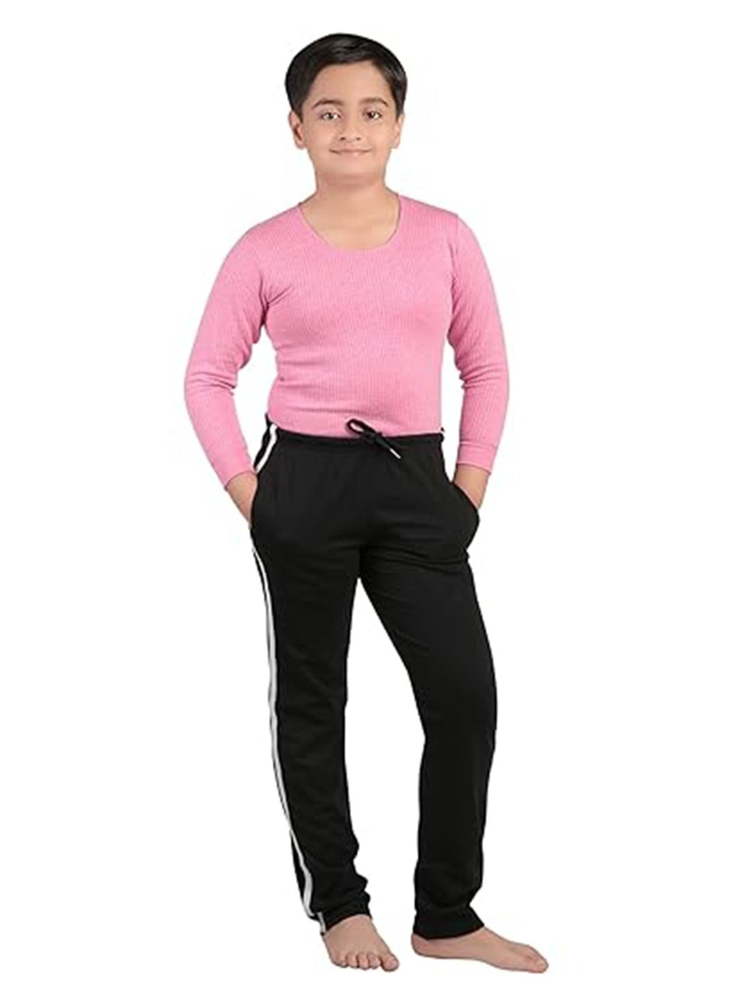 Bodycare Boys Black Solid Trackpants