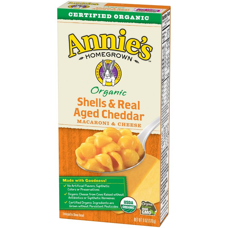 Annie's Organic Shells & Real Aged Cheddar Macaroni & Cheese Dinner 6oz