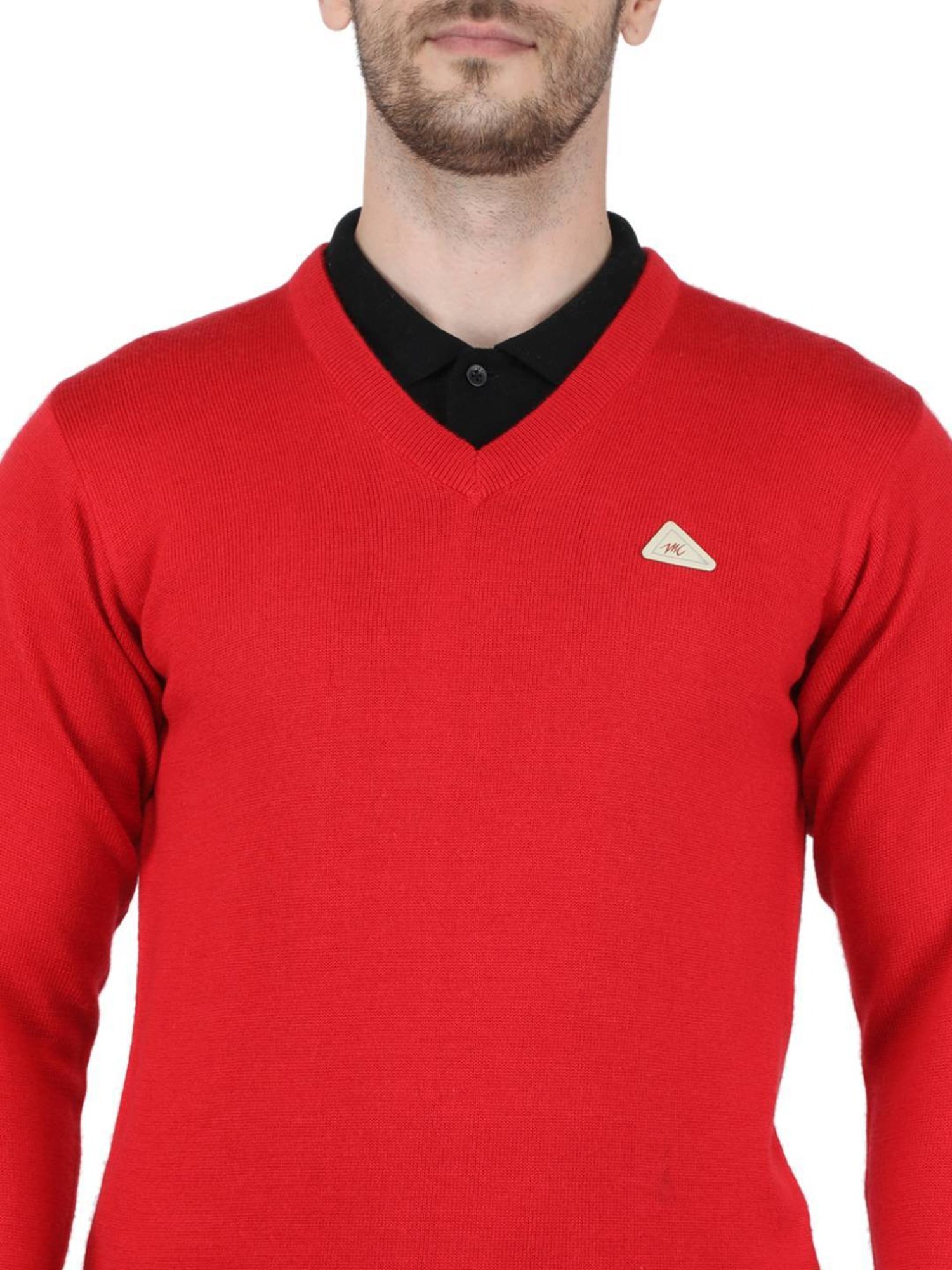 Monte Carlo Red Regular Fit Sweater