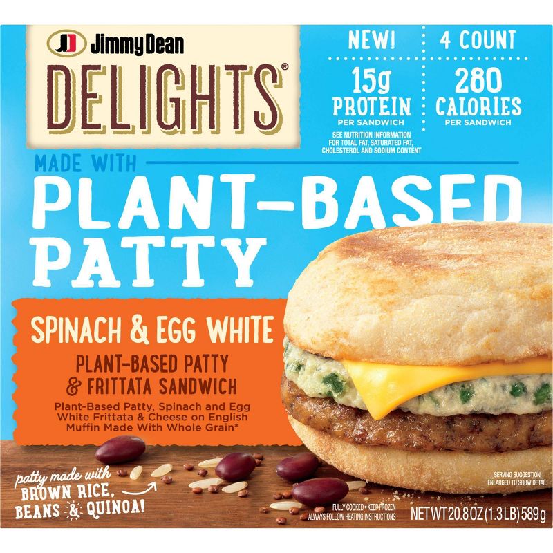 Jimmy Dean Delights Plant Based Sausage Patty - 4ct