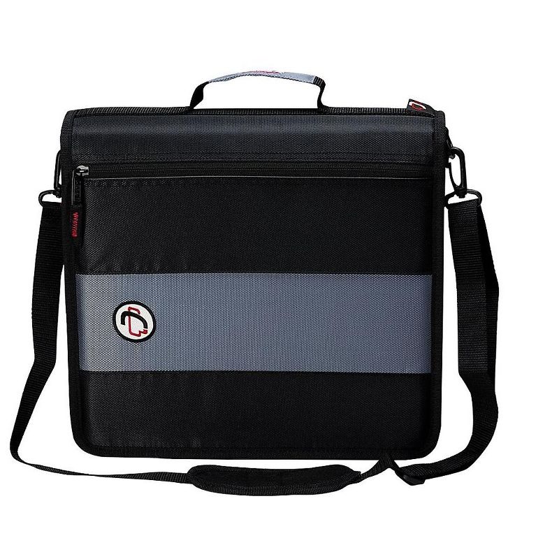 Case It Case-it Classic 2 3-Ring Zipper Binder, Black D-251