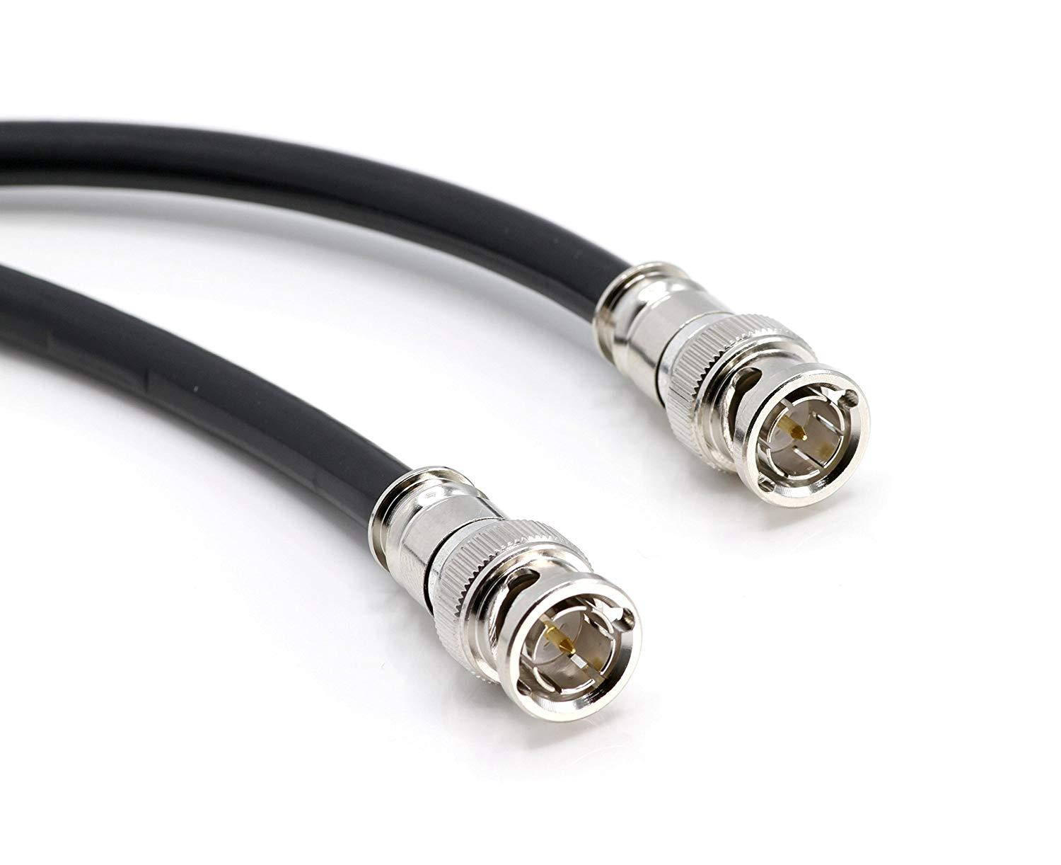 25 foot Red BJC High-flex 3G/6G HD SDI patch cable (Belden 1505F), BNC to BNC