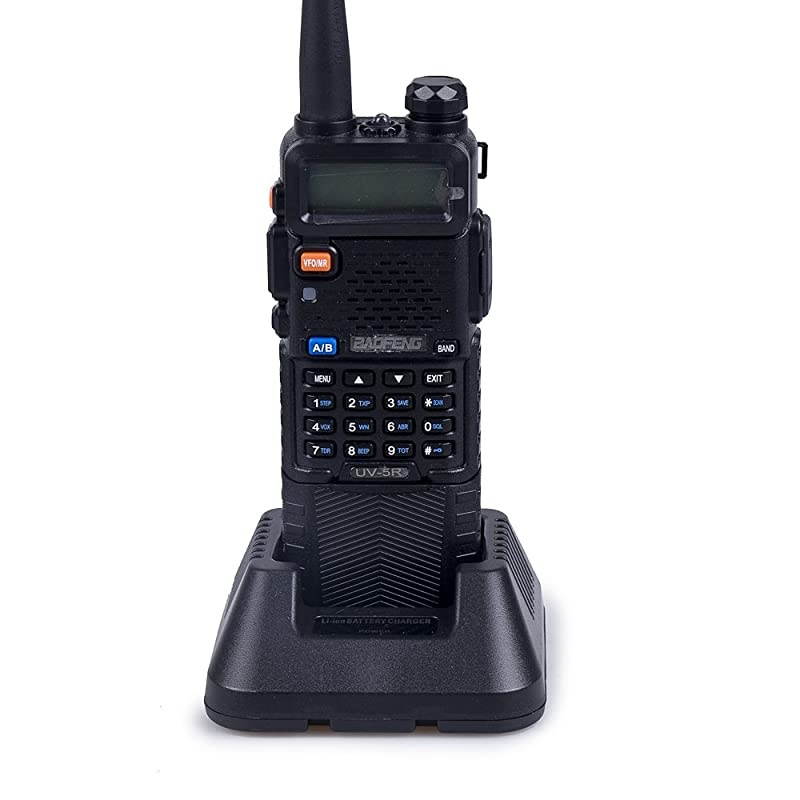 UV5R+ High Power 841W 3800mAh Two Way Radio Dual Band Ham Radio TransceiverBlack
