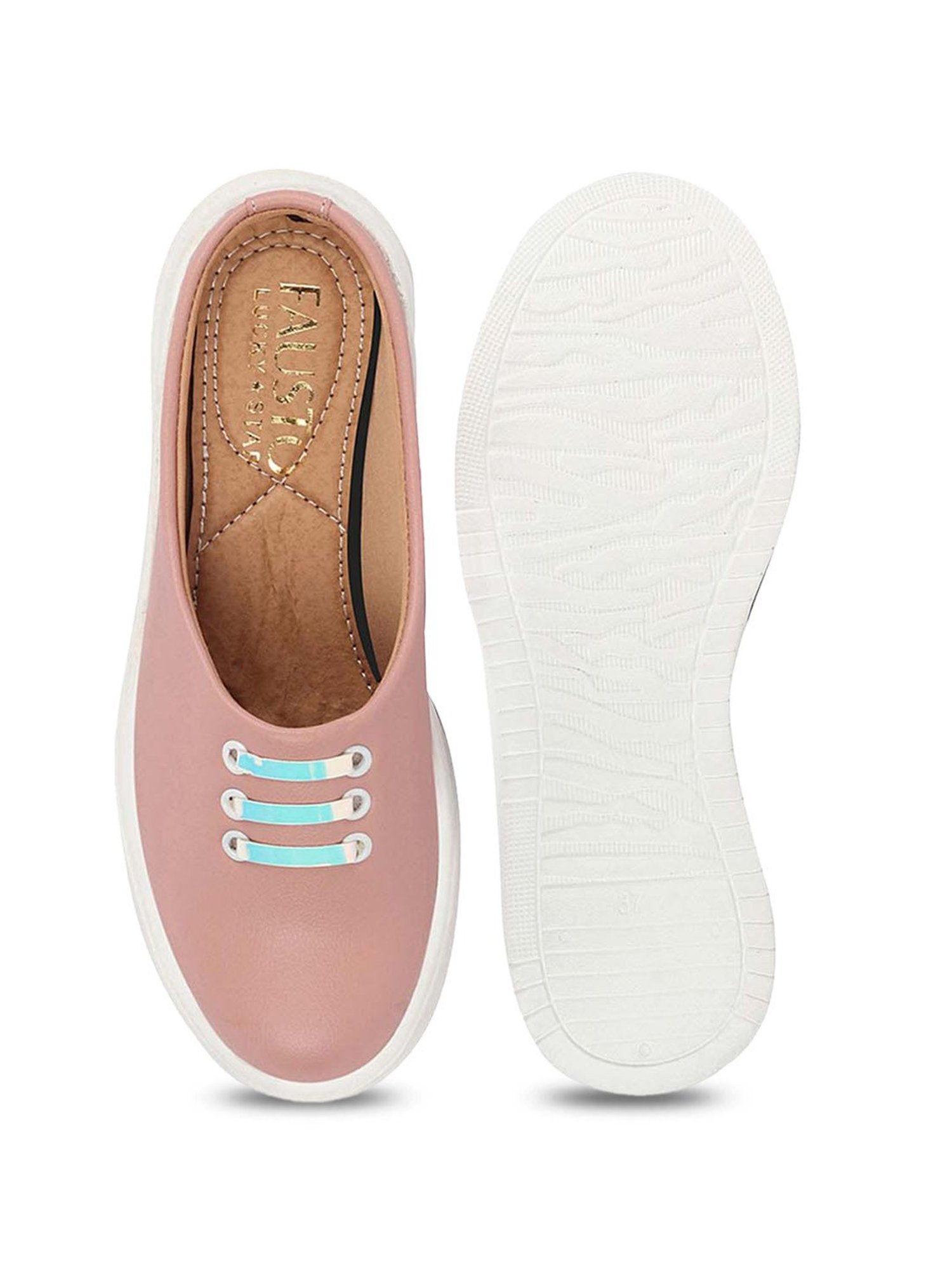 Fausto Women's Pink Mule Shoes