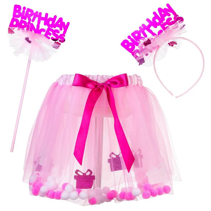 "Happy Birthday" Dress Up Costume Set Pink