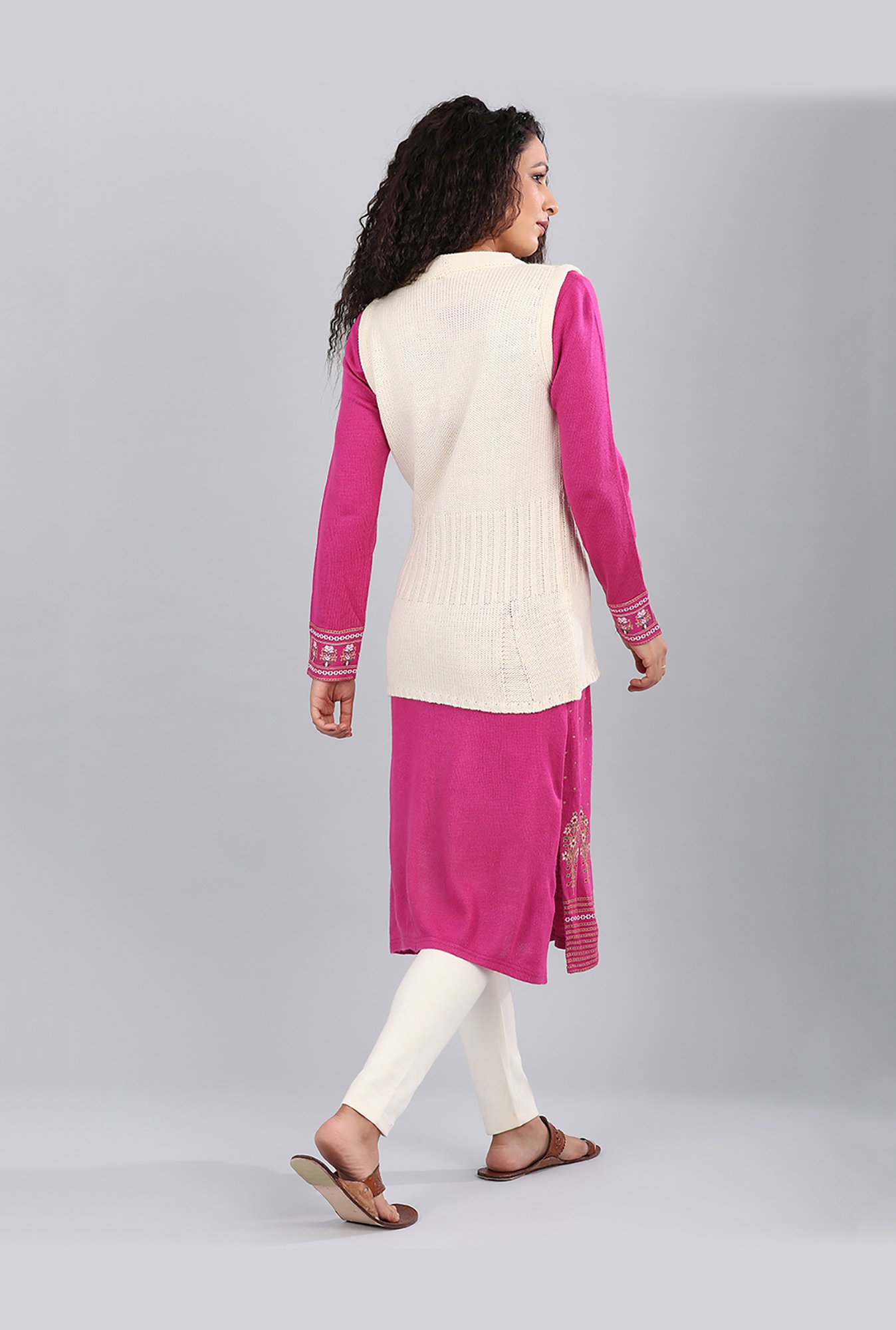 Aurelia Off White Striped Sweater