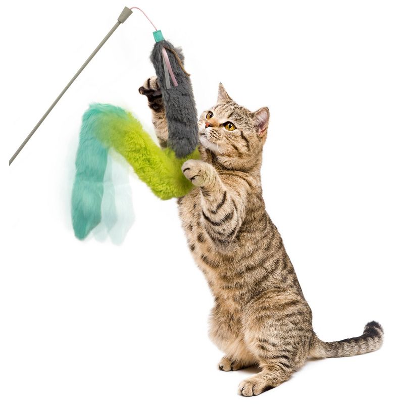 SmartyKat Crazy Catch Break Away Wand Cat Toy