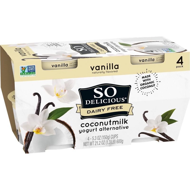 So Delicious Dairy Free Vanilla Coconut Milk Yogurt Alternative - 4pk/5.3oz cups