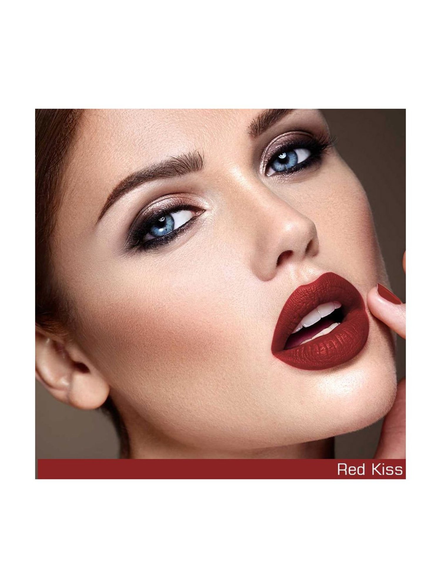 NEUD Matte Liquid Lipstick Red Kiss with Free Lip Gloss