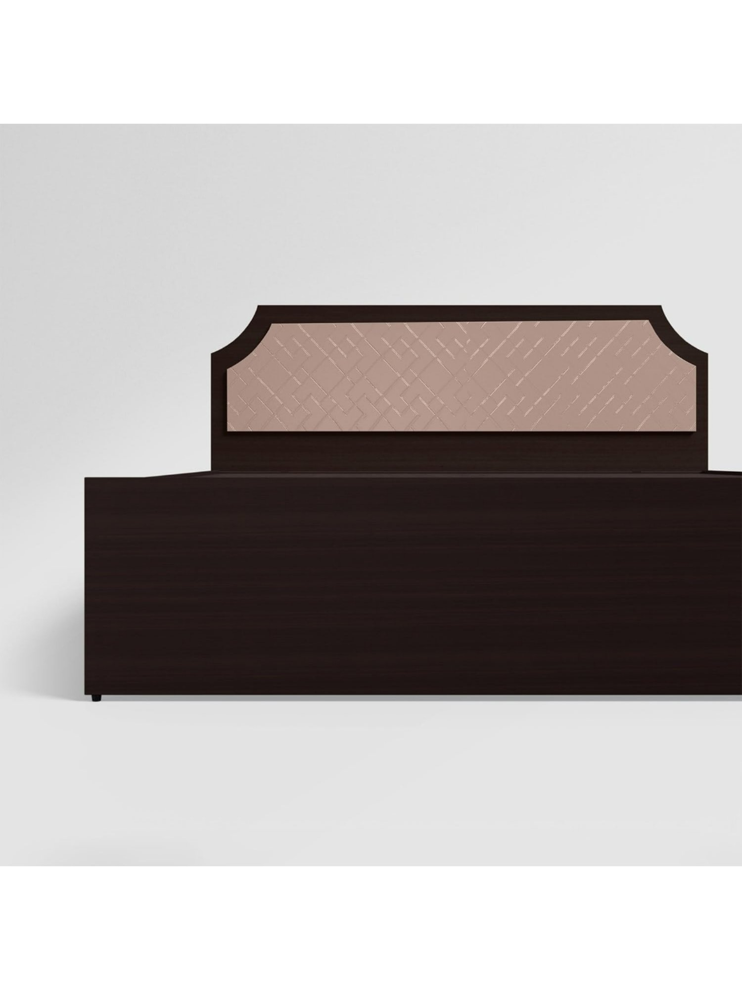 Godrej Interio N'Chant Morf Cream Engineered Wood Queen Bed without Storage