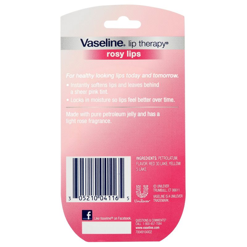 Vaseline Lip Therapy Rosy Lips Twin Pack - 2ct/0.5oz
