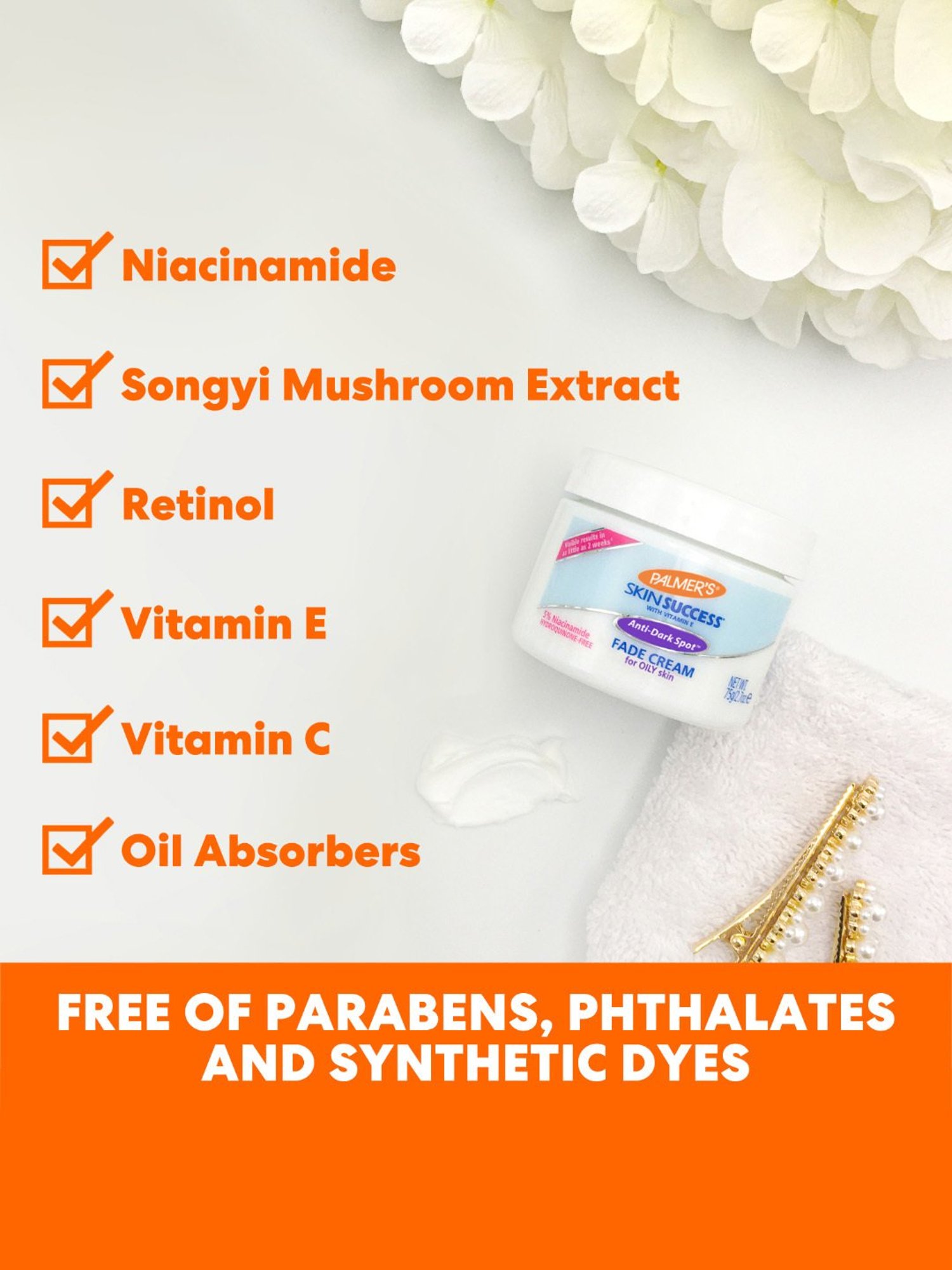 Palmer's Skin Success with Vitamin E Anti-Dark Spot Fade Cream for Oily Skin - 75 gm