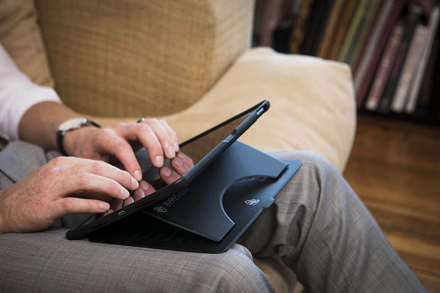 ZUGU CASE - 2019 iPad Air 10.5/2017 iPad Pro 10.5 Inch Case Prodigy X - Very Protective but Thin with Convenient Magnetic Stand with Sleep/Wake Cover (Black)