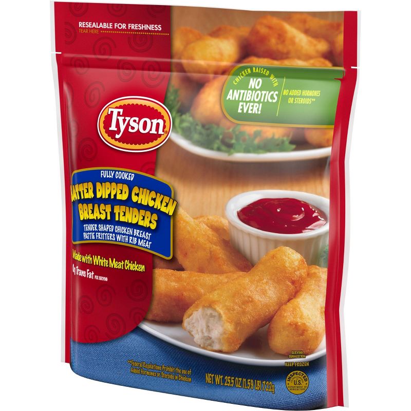 Tyson All Natural Batter Dipped Chicken Breast Tenders - Frozen - 25.5oz