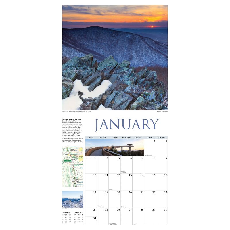 2021 Monthly Wall Calendar Appalachian Trail - Willow Creek Press