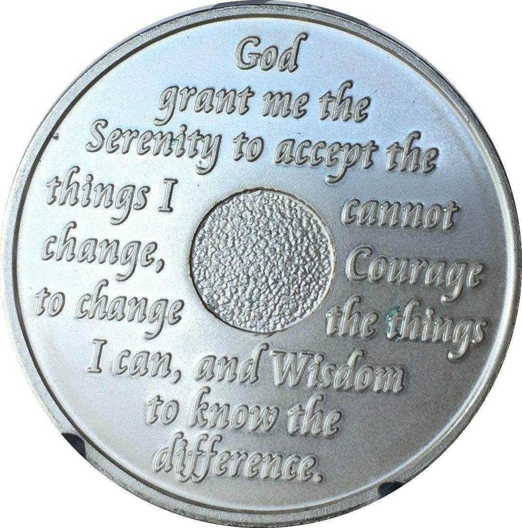 19 Year AA Medallion Camo Silver Plated Camouflage Color Chip