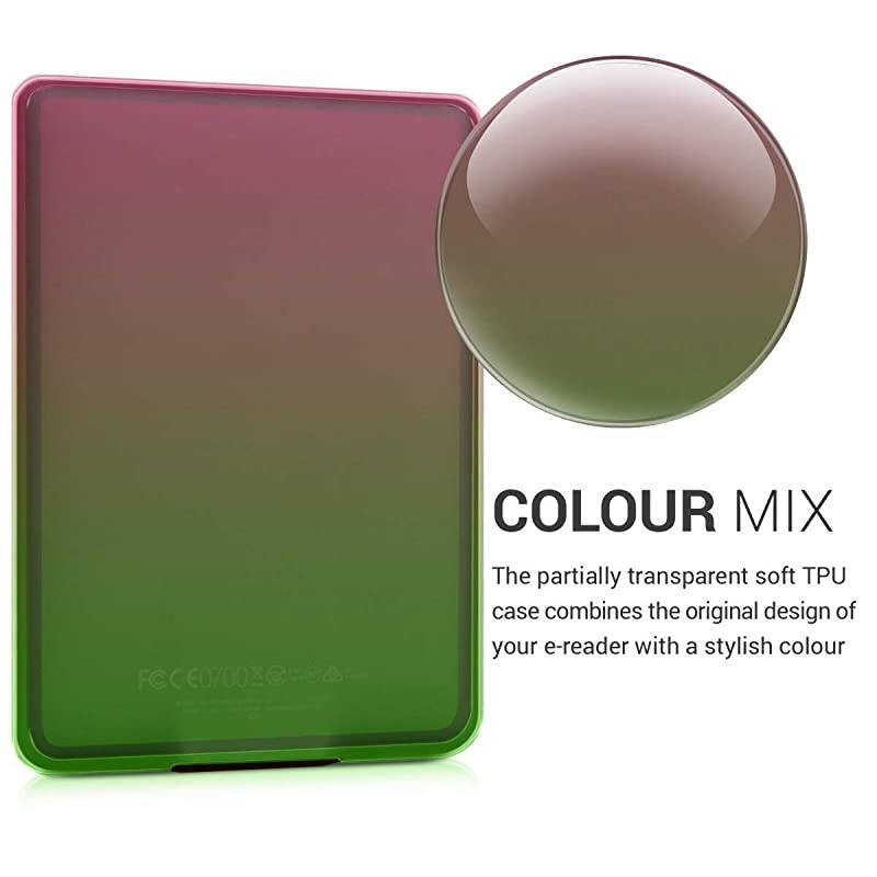 Case Compatible with  Kindle Paperwhite - TPU Silicone eBook Cover - (for 2017 and Older) Magnolias Light Pink/White/Transparent