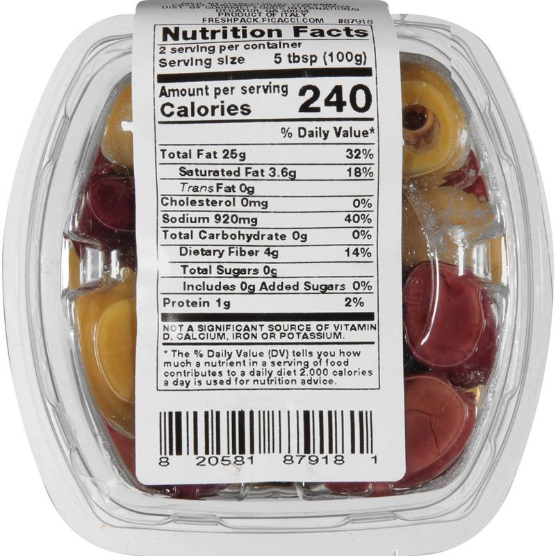 Ficacci Greek Mix Pitted Olives - 5.3oz