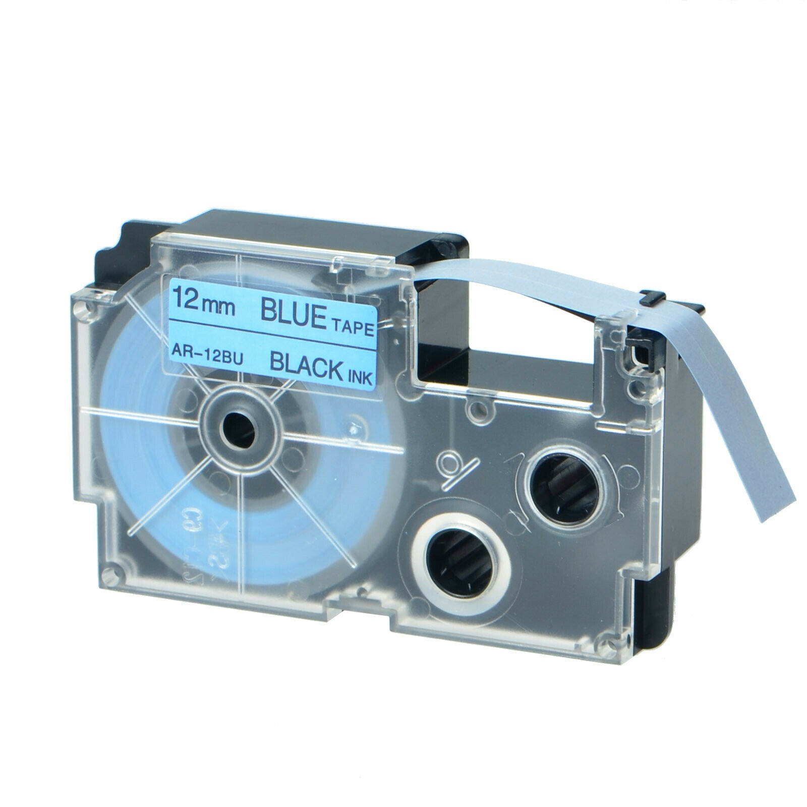 12MM Black on Blue  XR-9WE 12WE 18WE XR-12BU/GN/YW/RD/X Label Tape for Casio EZ Printer White Yellow