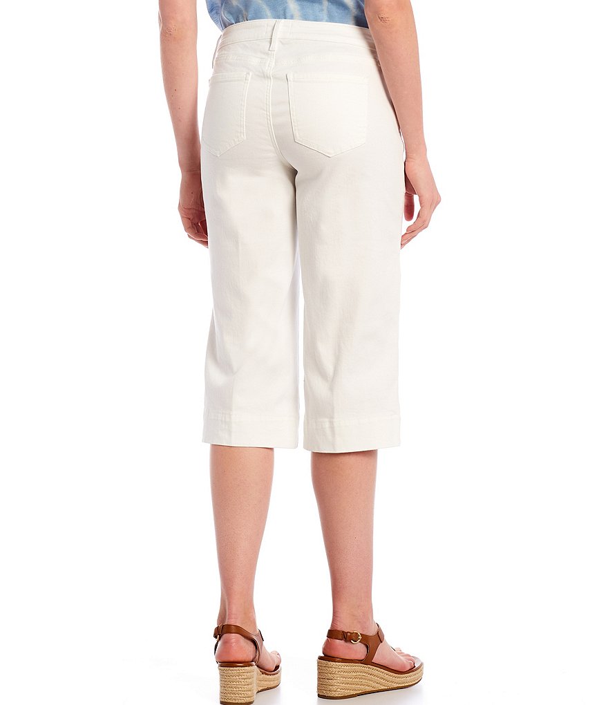 NYDJ Petite Size Wide Leg Pedal Pusher Jeans