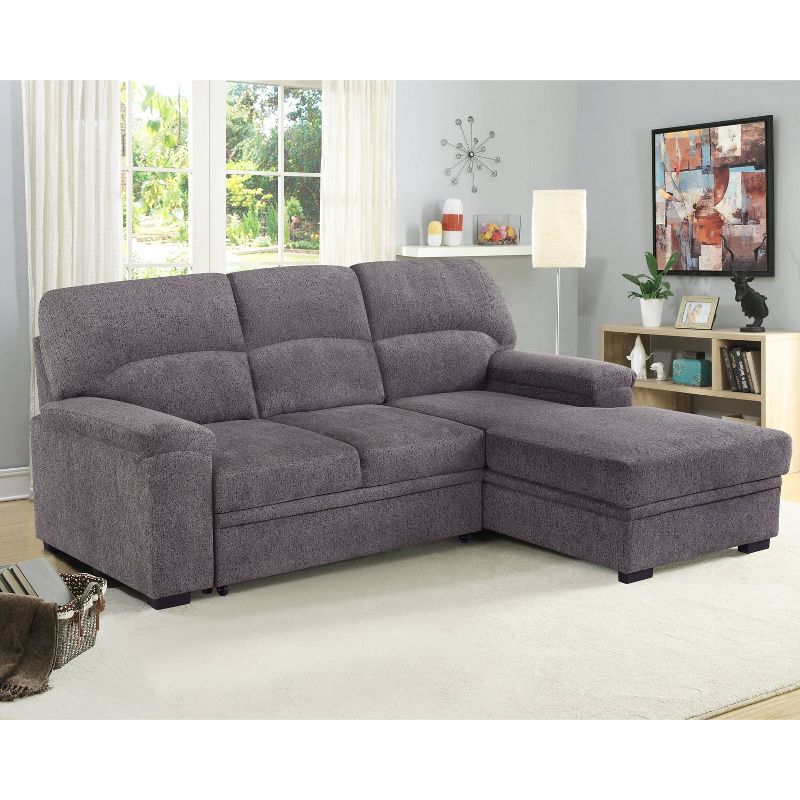 Tampa Sectional Sofa Ash Gray - Serta