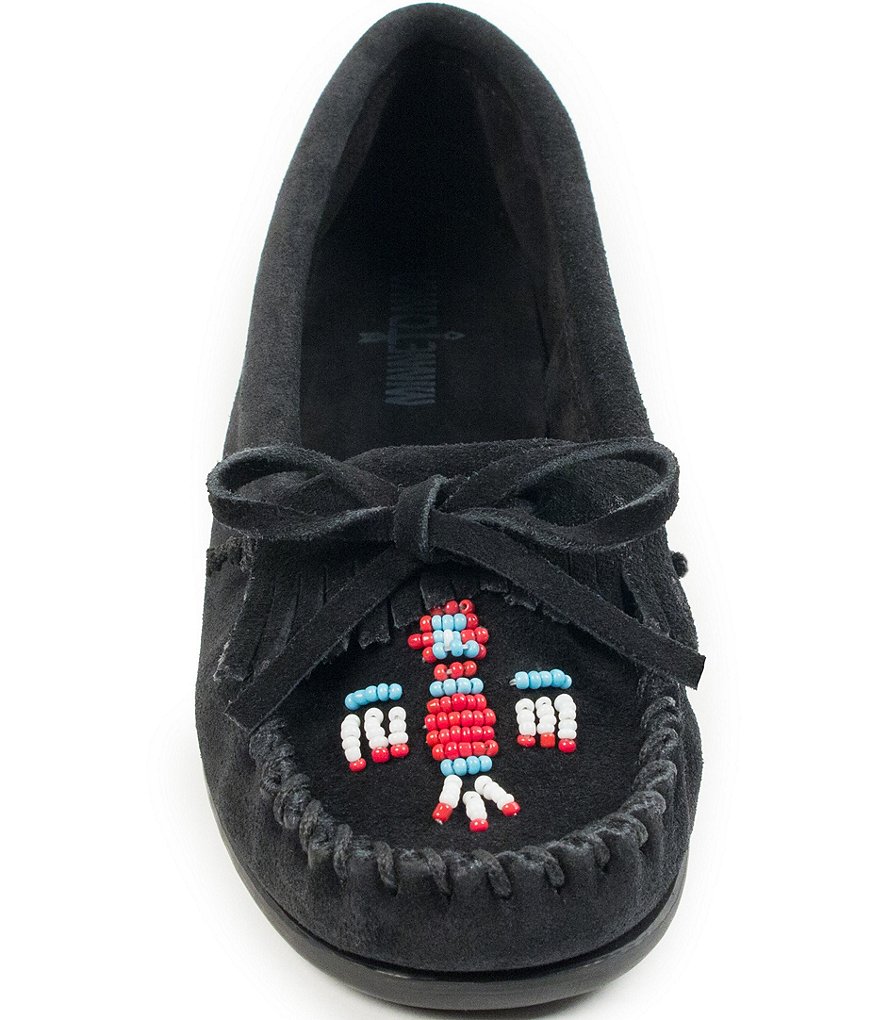 Minnetonka Thunderbird II Beaded Suede Moccasins