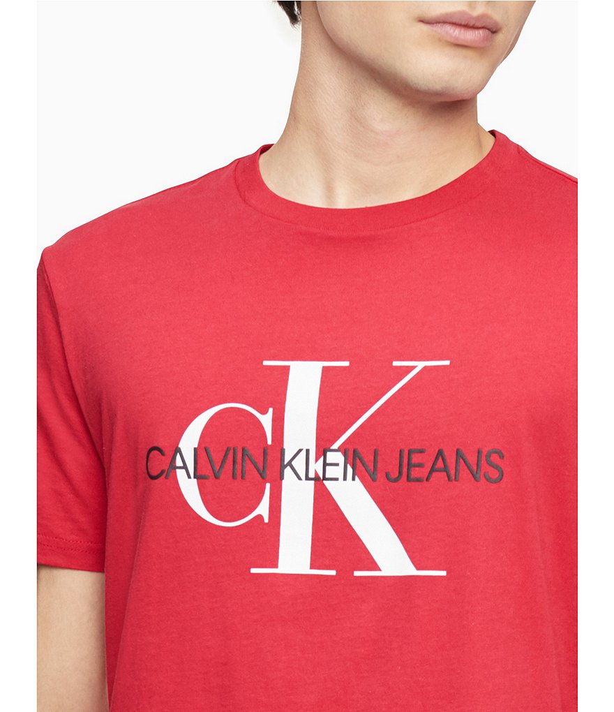 Calvin Klein Jeans Monogram Logo Short-Sleeve Graphic T-Shirt