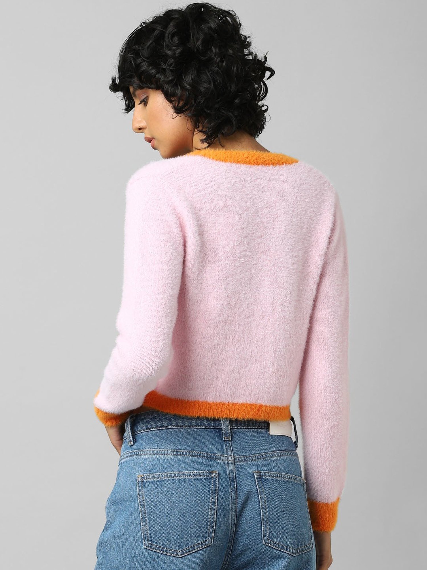 Only Pink Full Sleeves Cardigan