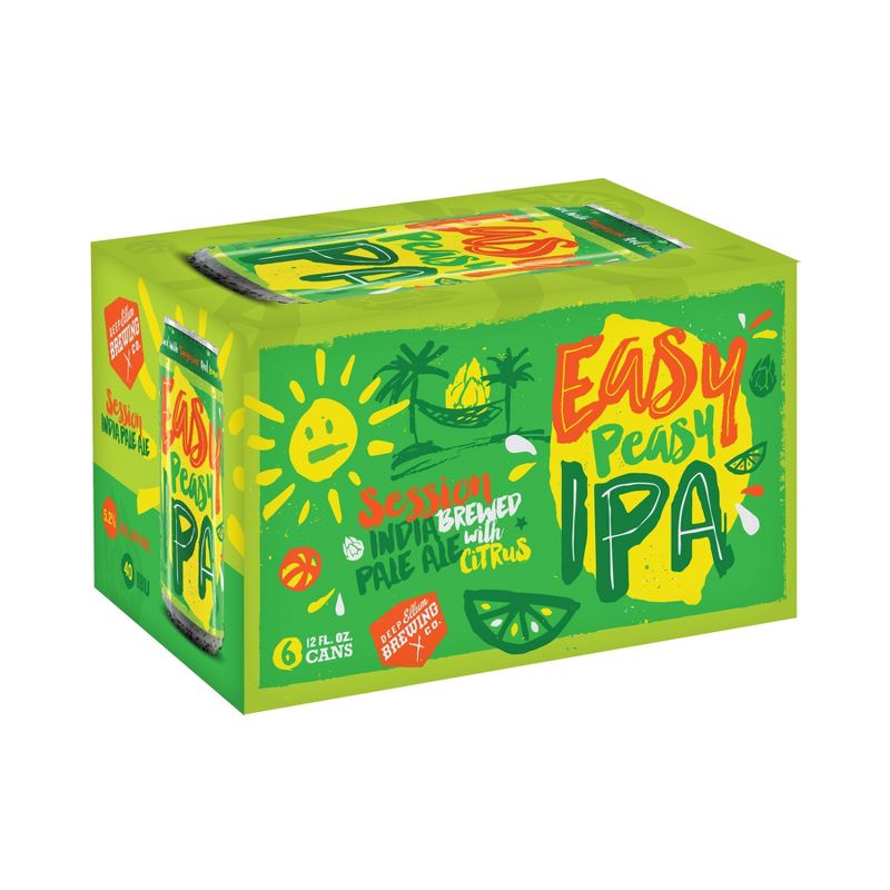 Deep Ellum Easy Peasy Session IPA Beer - 6pk/12 fl oz Cans