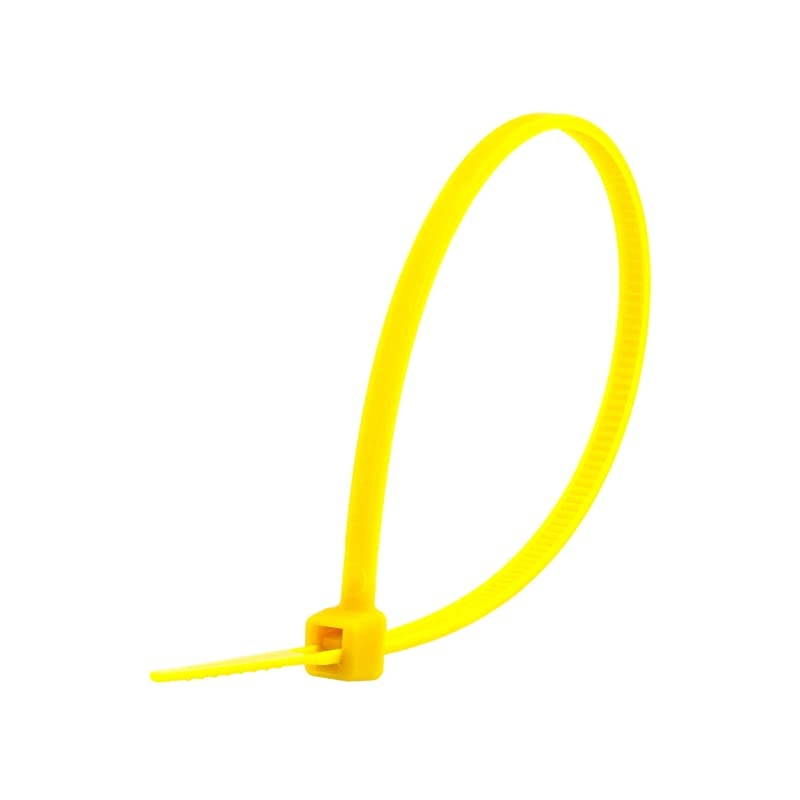 Inch Yellow Miniature Nylon Cable Tie 100 Pack