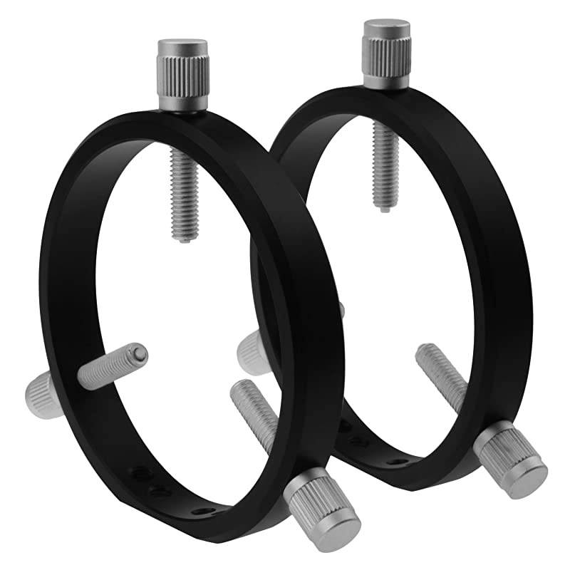 Adjustable Guiding Scope Rings 102 mm Inside Diameter Pair for Telescope Tube Diameter or Finders 48 to 100mm