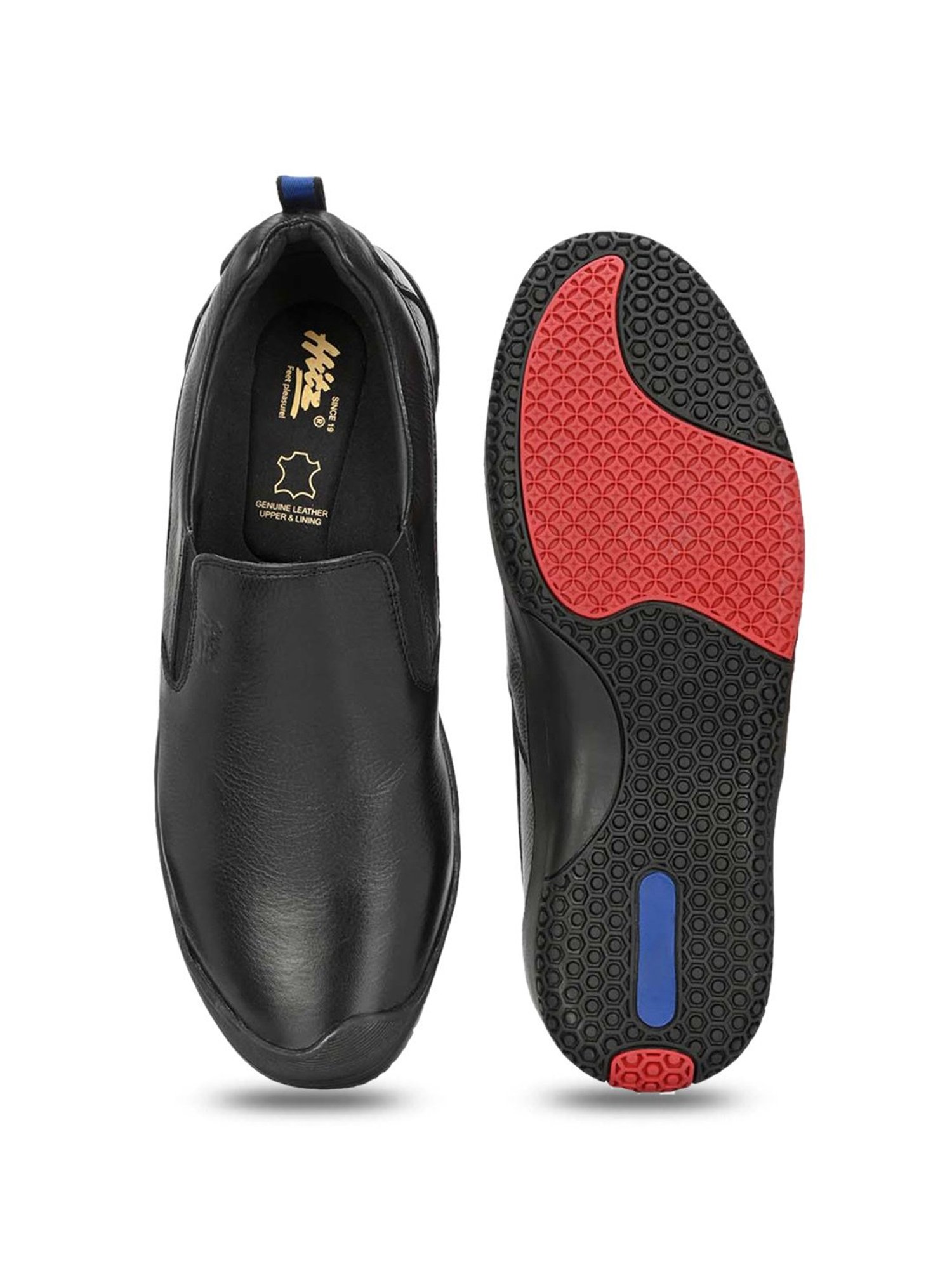 Hitz Men's Black Casual Loafers