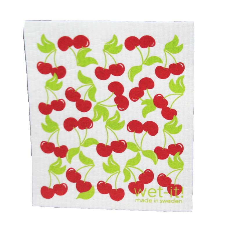 Swedish Dish Cloth 7.75" Fruit Stand  Set / 3 Dishcloth Clean Up Kitchen  -  Dish Cloth
