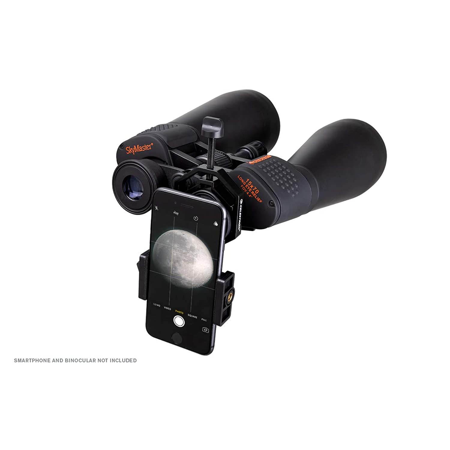 Celestron 81035 Basic Smartphone Adapter 1.25" Capture Your Discoveries, Black